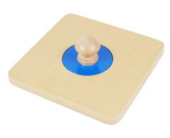 Puzle de madera círculo pequeño azul - Montessori
