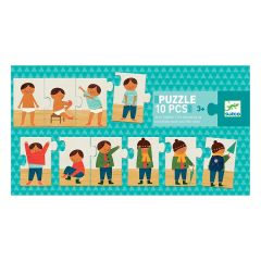 Puzle secuencia Me visto 10 piezas - Djeco