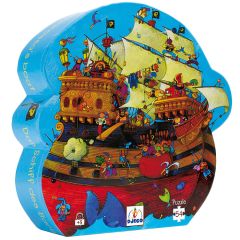 Puzle silueta Barco Pirata 54 piezas - Djeco