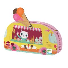 Puzle silueta Camión de helados 16 piezas - Djeco