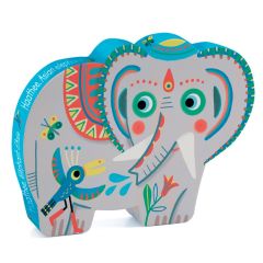 Puzle silueta Elefante Haathe 24 piezas - Djeco