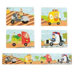 Puzles de madera Diorama Transport (4) - Andreu Toys