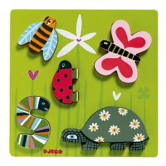 Puzle de madera encajable Kimi 5 piezas - Djeco