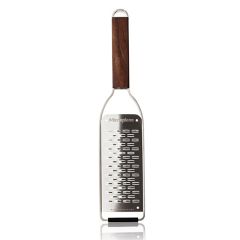 Rallador Master medio doble con mango de nogal 30 cm - Acero inoxidable - Microplane