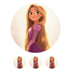 Papel de azúcar Rapunzel - 20 cm - María Lunarillos