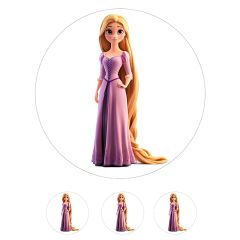 Oblea de la Princesa Rapunzel - 20 cm - María Lunarillos