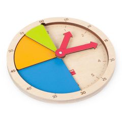 Reloj de madera para construir la hora - Akros