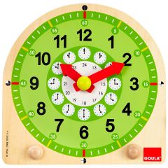 Reloj escolar de madera - Goula