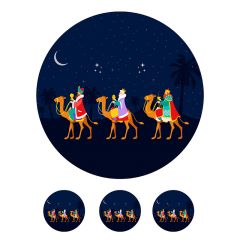 Papel de azúcar Reyes Magos 2 - 20 cm - María Lunarillos