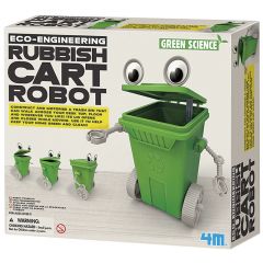 Robot cubo basura Rubbish Cart - Green Science - 4M