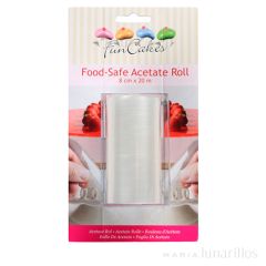 Rollo de acetato 8 cm (20 metros) - Funcakes