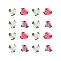 Rosas de azúcar 1 cm (16) - Sin gluten - Funcakes