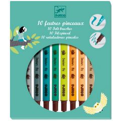 Set 10 rotuladores doble punta colores terciarios - Djeco