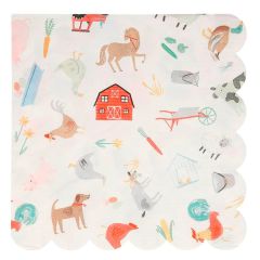 Servilletas de papel granja On the Farm (20) - Meri Meri