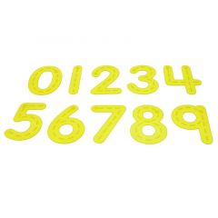 Números de silicona amarillo translúcido (10) - TickiT