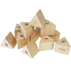 Triángulos de madera con sonido (12) - TickiT