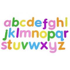Letras abecedario minúsculas de colores acrílicas (26) - TickiT