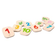 Números de madera Sistema Braille (10) - PlanToys