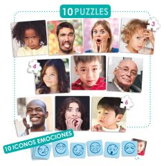 Set de 10 puzles con emociones - Akros