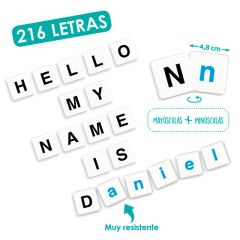 Set de 216 letras del abecedario - Akros