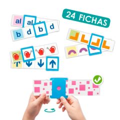 Set de 24 fichas autocorrectoras: Prelectura - Akros