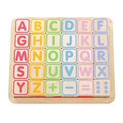 Cubos de madera Letras abecedario y números (30) - Le Toy Van