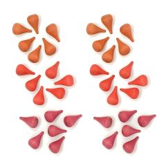 Mandala fuego con 36 piezas de madera colores fuego Mandala - Grapat