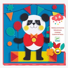 Set de 4 ilustraciones para collage con pegatinas de fieltro - Djeco