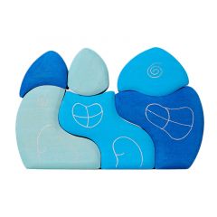 Piezas de madera para construir Casas Azules (6) - Grimm's