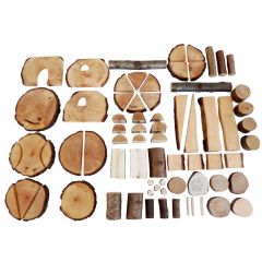 Bloques ecológicos de madera Creative Blocks con corteza (70) - Magic Wood