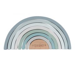 Arcos de madera Arcoíris azul pastel (8) - Little Dutch