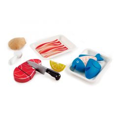 Set de carne y pescado para cortar - Hape