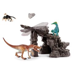 Cueva con 3 dinosaurios - Schleich