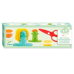 Botes de plastilina y accesorios Taller de peluquería - Djeco