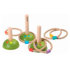 Set lanzamiento de anillos de madera - PlanToys