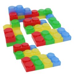 Bloques de silicona de colores translúcidos (72) - TickiT