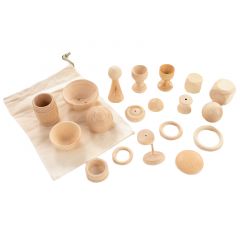 Piezas de madera para cesta de los tesoros (20) - TickiT