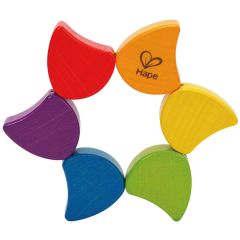 Sonajero y rompecabezas de madera Arcoíris - Hape