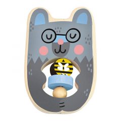 Sonajero de madera con forma de oso - Vilac