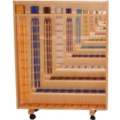 Gabinete de madera con material completo de perlas - Montessori
