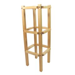 Stand de madera vacío para 12 bastidores - Montessori