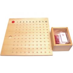 Tabla de la multiplicación de madera - Montessori