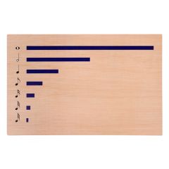 Tabla de madera proporciones de figuras rítmicas - Serclet