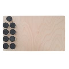 Tabla de madera y botes para pintura - Ösbru