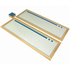 Tablas de dedos y control de divisiones enmarcadas - Montessori