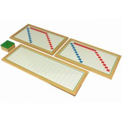 Tablas de dedos y control de restas enmarcadas - Montessori