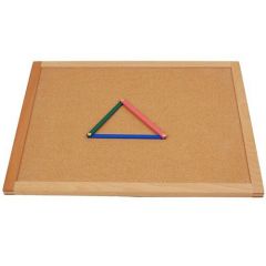 Tablero de corcho para formas geométricas - Montessori