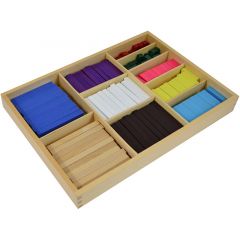 Regletas de madera de colores - Montessori
