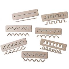 Tablillas de madera DM individuales para grafomotricidad 8 trazos (8) - Ösbru