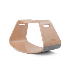 Taburete balancín de madera de haya con fieltro Wobbel Up - Wobbel